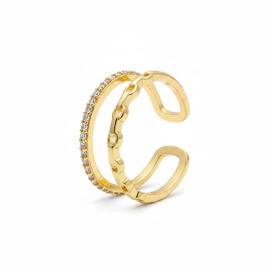 Anillo B #68 Rodinado