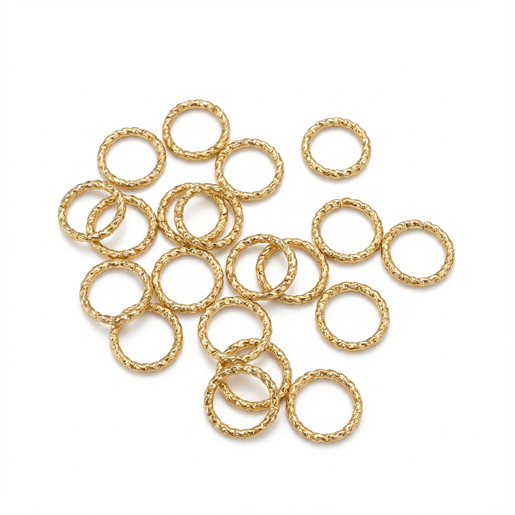 Argolla 8mm Diamantada Gold Filled x Gramo