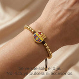 Dije Escudo FC Barcelona Gold Filled