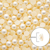 Media Perla Plástica 4mm Beige x 10.000 Unidades