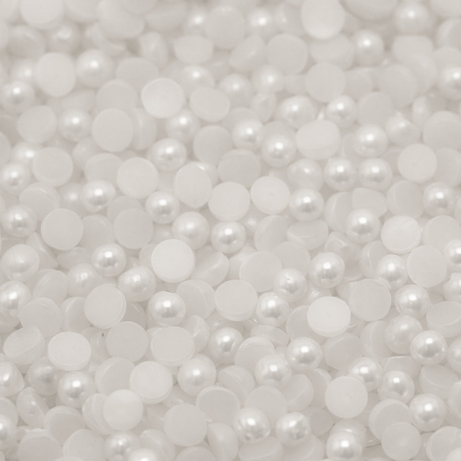 Media Perla Plástica 3mm Blanca x 10.000 Unidades