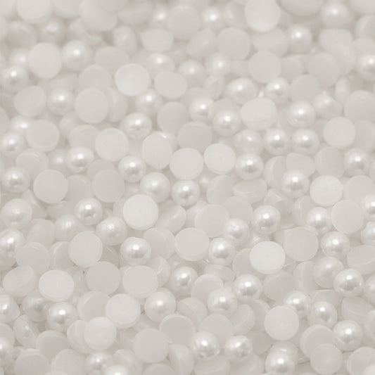 Media Perla Plástica 3mm Blanca x 10.000 Unidades