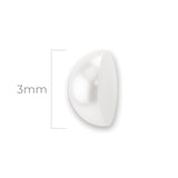 Media Perla Plástica 3mm Blanca x 10.000 Unidades