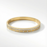 Brazalete Linea Circones Acero Dorado