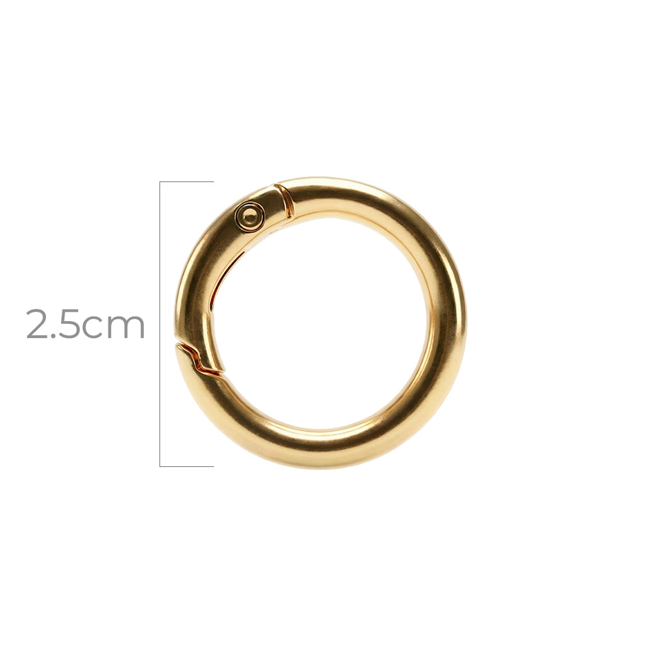 Herraje Broche Circular Dorado