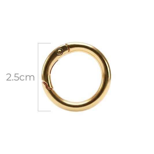 Herraje Broche Circular Dorado