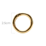 Herraje Broche Circular Dorado