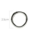 Herraje Broche Circular Plateado