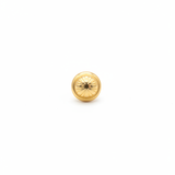 Topos Trebol Blanco Oro Laminado x par