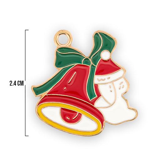 Dije Campana Roja Navideño 04 Rodinado