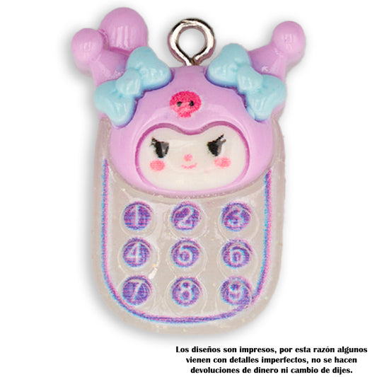 Dije Celular Kuromy Sanrio Acrílico