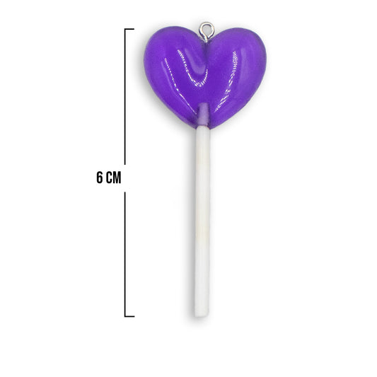 Dije Chupeta Morado Acrílico