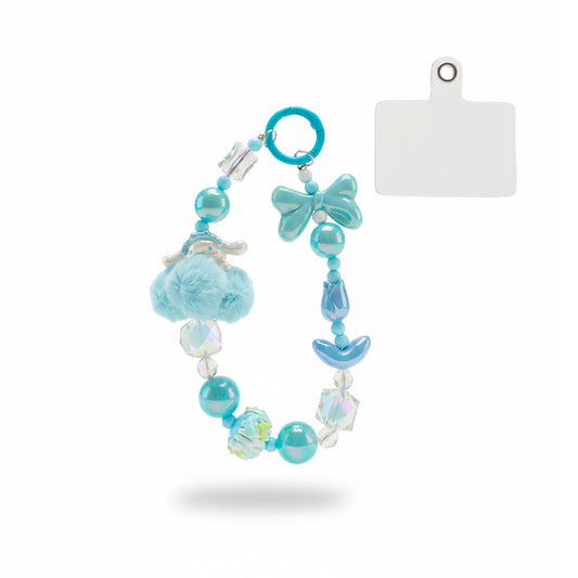 Llavero Azul Cinnamoroll Peludo