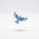 Dije Colibrí Multicolor Acrílico