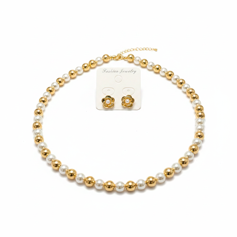 Kit Collar + Topos Dorado