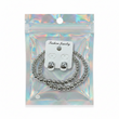 Kit Collar + Topos Plateado