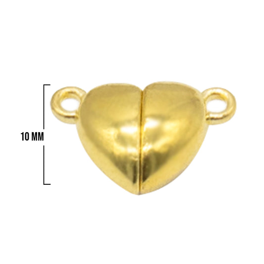 Imán Corazón Dorado / 10mm