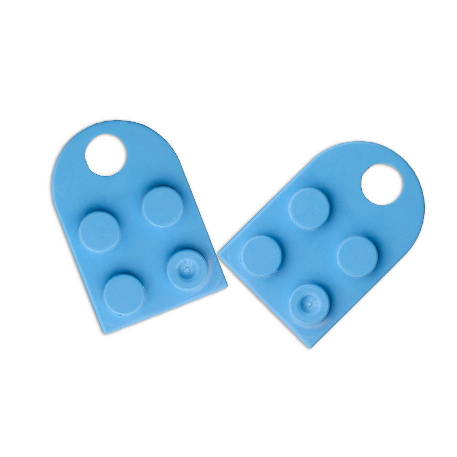 Dije Corazón Lego Azul Acrílico