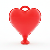 Corazón Globo Rojo 4 CM En Acrilico