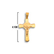 Cristo Dorado De Acero / 4.1cm