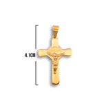 Cristo Dorado De Acero / 4.1cm