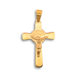 Cristo Dorado De Acero / 4.1cm