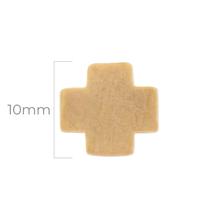 Cruz Pasador De Madera Beige 10 x 10mm