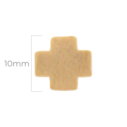 Cruz Pasador De Madera Beige 10 x 10mm