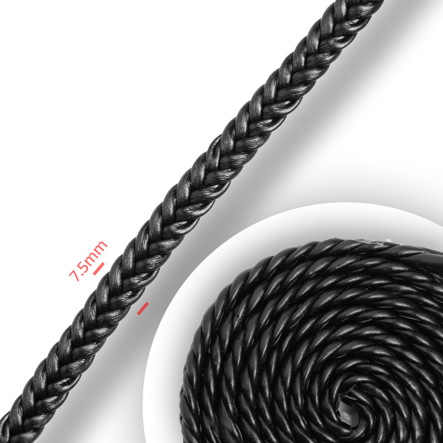 Cuero Grueso Trenzado 7.5mm x Metro
