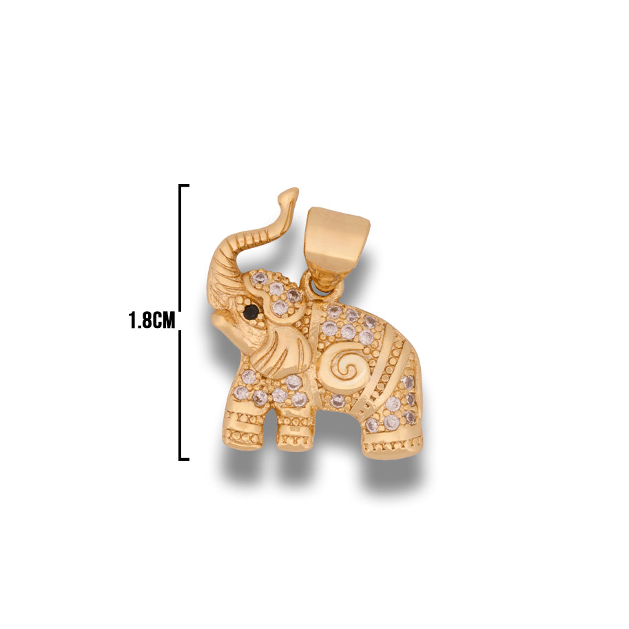 Dije Elefante Circones Dorado Rodinado