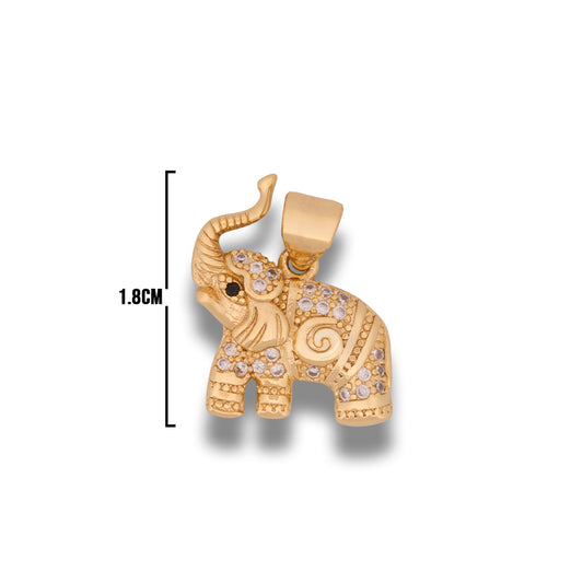 Dije Elefante Circones Dorado Rodinado
