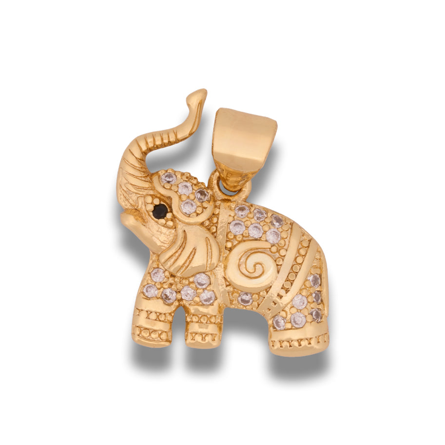 Dije Elefante Circones Dorado Rodinado