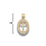 Dije Jesucristo Collar Dorado Rodinado