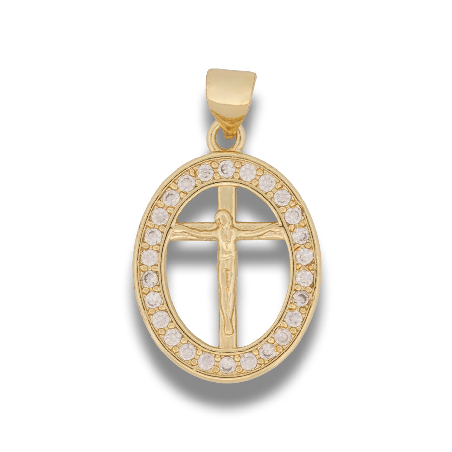 Dije Jesucristo Collar Dorado Rodinado