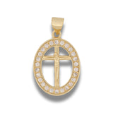 Dije Jesucristo Collar Dorado Rodinado