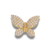 Dije Mariposa Circones Dorado Rodinado