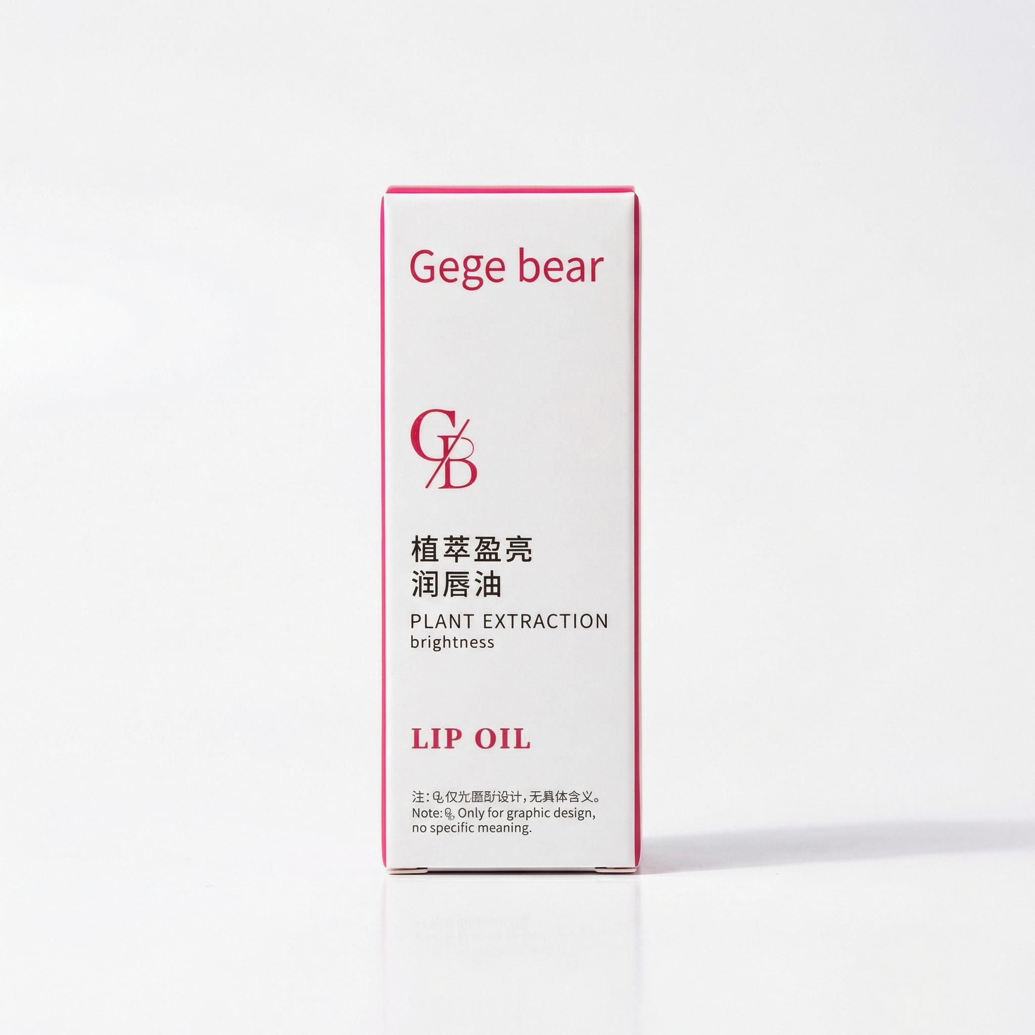 Lip Gloss Con Color - Aplicador Grueso Gege Bear (Rojo)