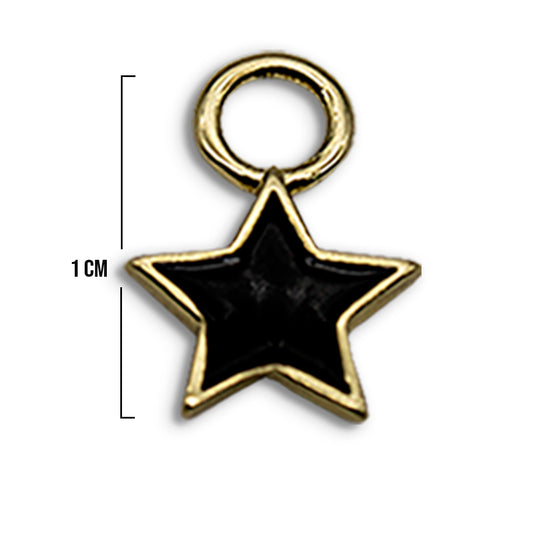 Dije Estrella negra Rodinado