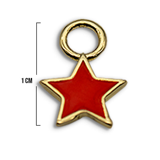 Dije Estrella roja Rodinado