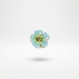 Dije Flor Lirio Acrílico Turqueza