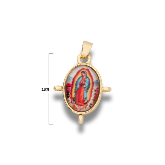 Dije Virgen Guadalupe Para Decorar Dorado Rodinado