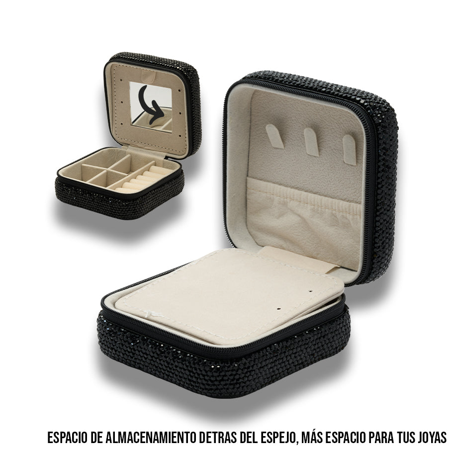 Joyero Deluxe Negro Con Espejo