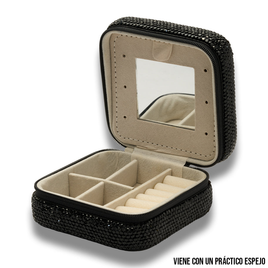 Joyero Deluxe Negro Con Espejo