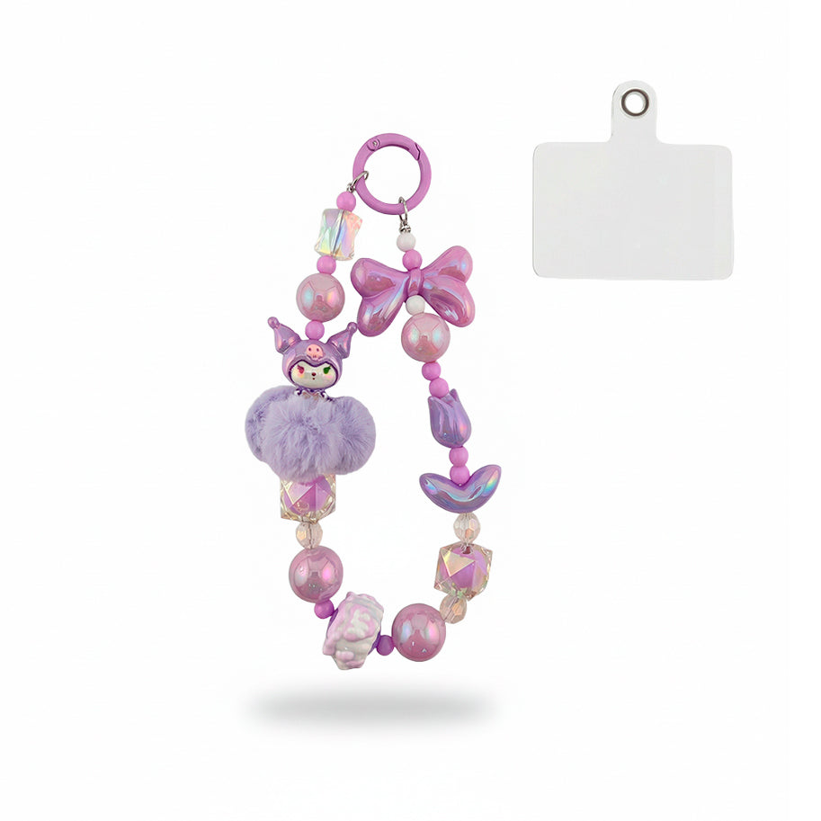 Llavero Lila Kuromi Peludo