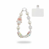 Llavero Labubu blanco peludo