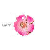 Dije Flor Lirio Acrílico Fucsia