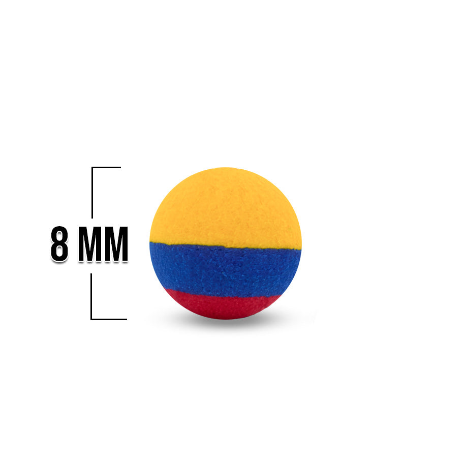 Bola Neopreno Bandera Colombia 8mm Liso