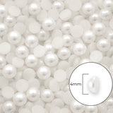 Media Perla Plástica 4mm Blanca x 10.000 Unidades