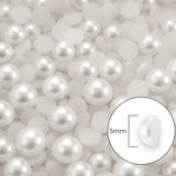Media Perla Plástica 5mm Blanca x 5.000 Unidades