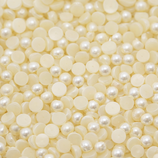 Media Perla Plástica 3mm Beige x 10.000 Unidades